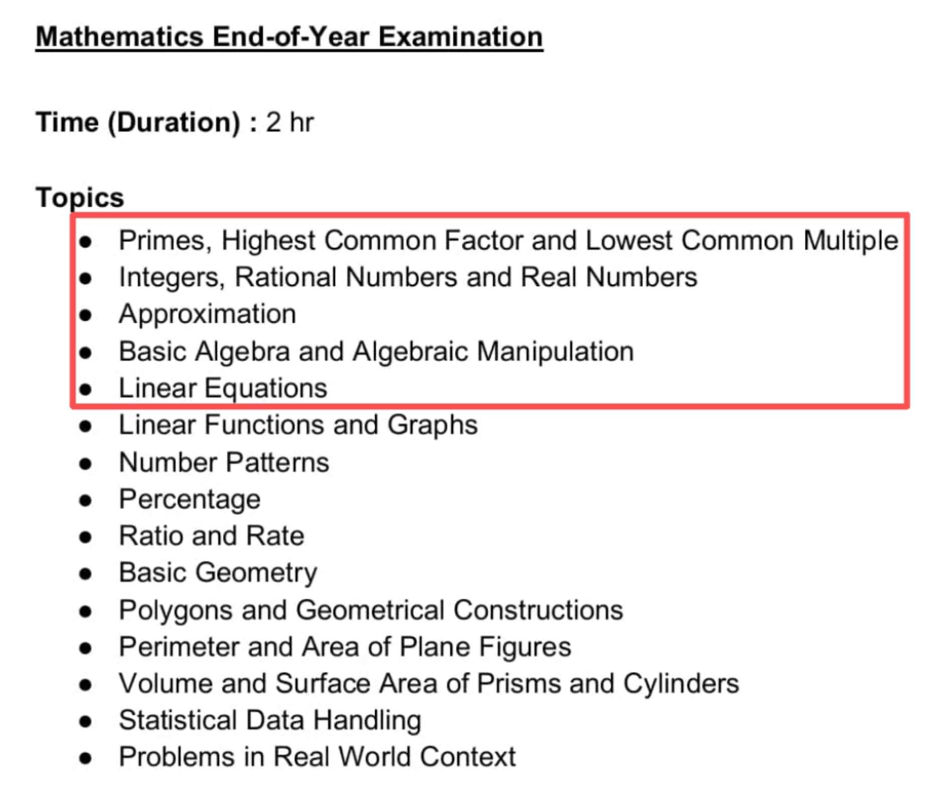One Exam to Precisely Assess Your Sec 1 Learning Progress